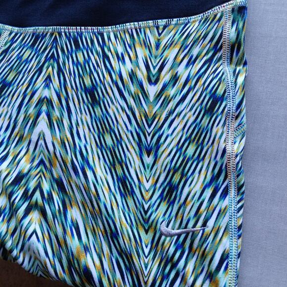 Nike Dri-Fit Running Leggings M SAMPLE multicolor hidden pockets drawstring - Picture 4 of 16